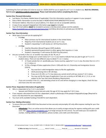 UCI I-20 FORM EBOOK UCI I-20 FORM EBOOK